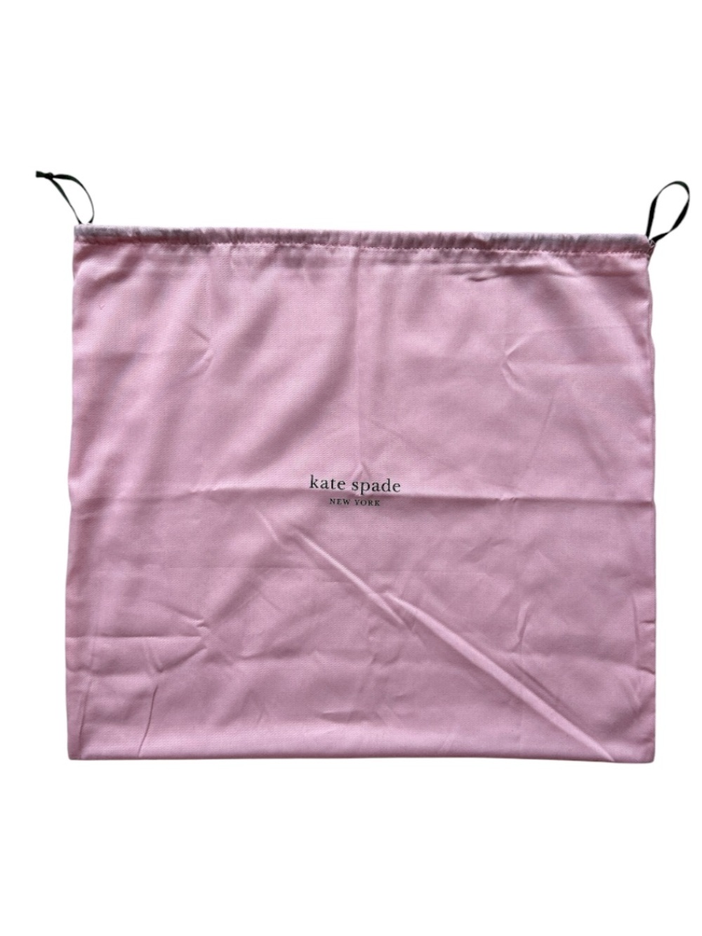 Kate Spade Medium Drawstring Dust Bag with Black Ties in GUC